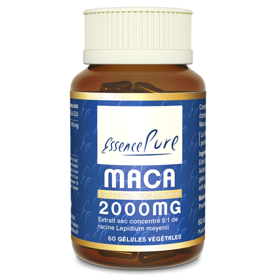 Maca 2000mg – 60 Gélules Végétales – Essence Pure