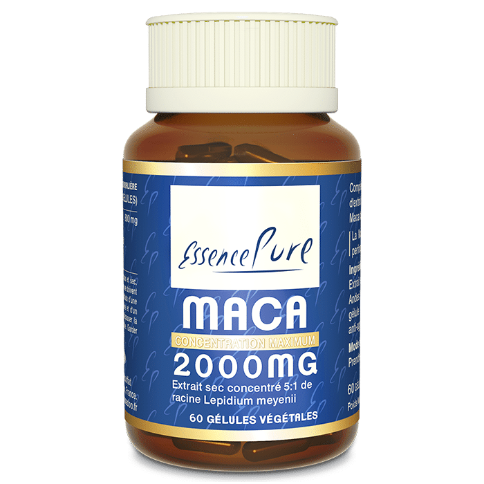 Maca 2000mg - 60 Gélules Végétales - Essence Pure